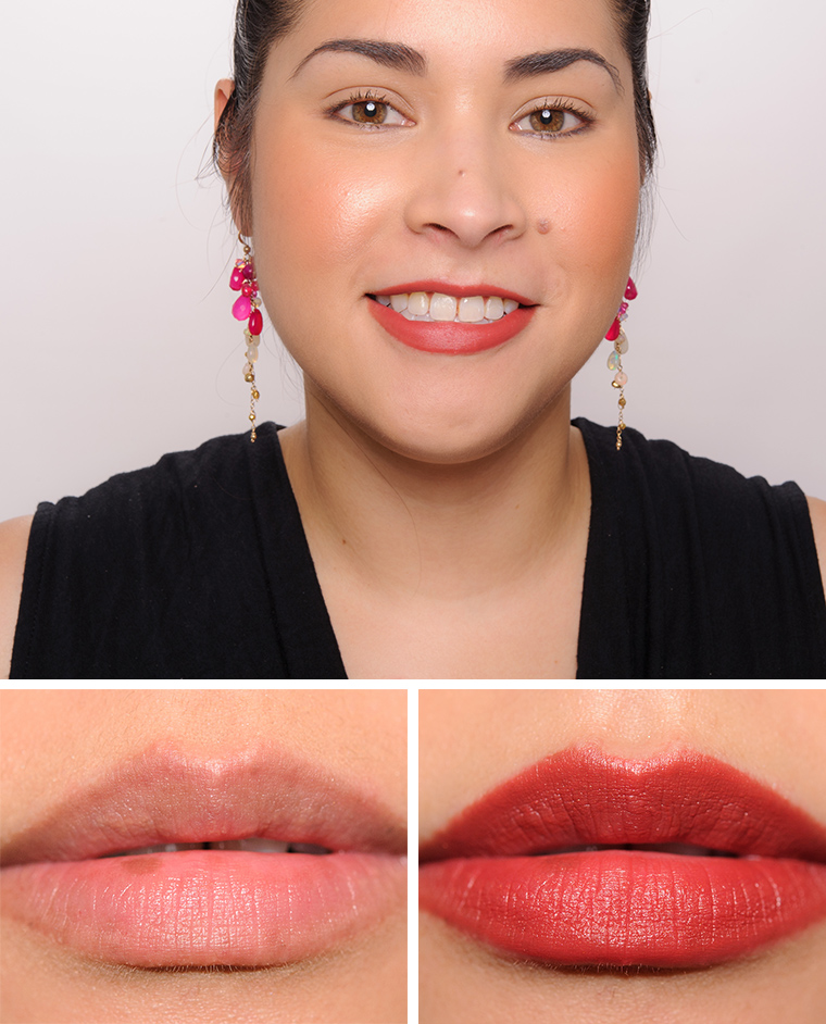 charlotte tilbury swatch lipstick