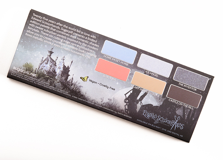 Sugarpill x Edward Scissorhands Eyeshadow Palette