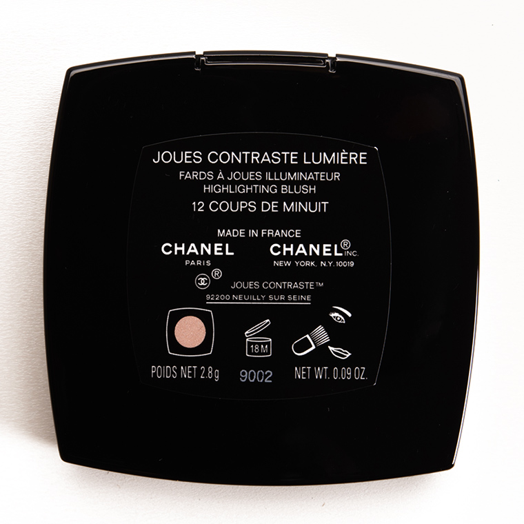 Chanel Coups de Minuit (12) Joues Contraste Lumiere