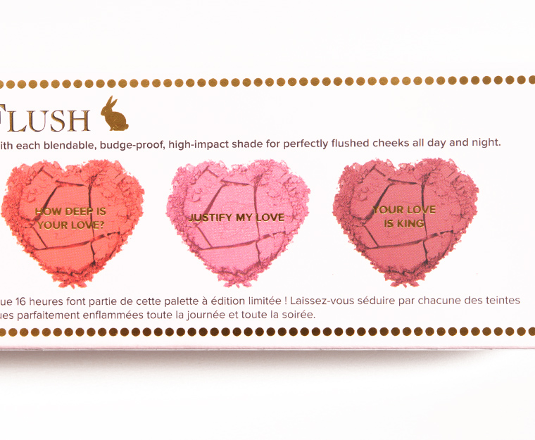 Too Faced Love Flush Blush Wardrobe