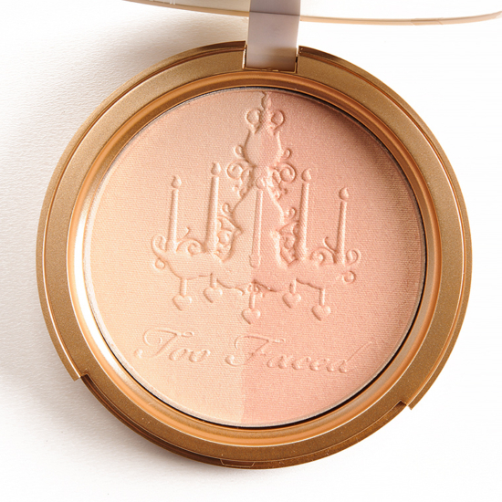 Too Faced Warm Glow Candlelight Glow Highlighting Powder Duo Review & Swatches