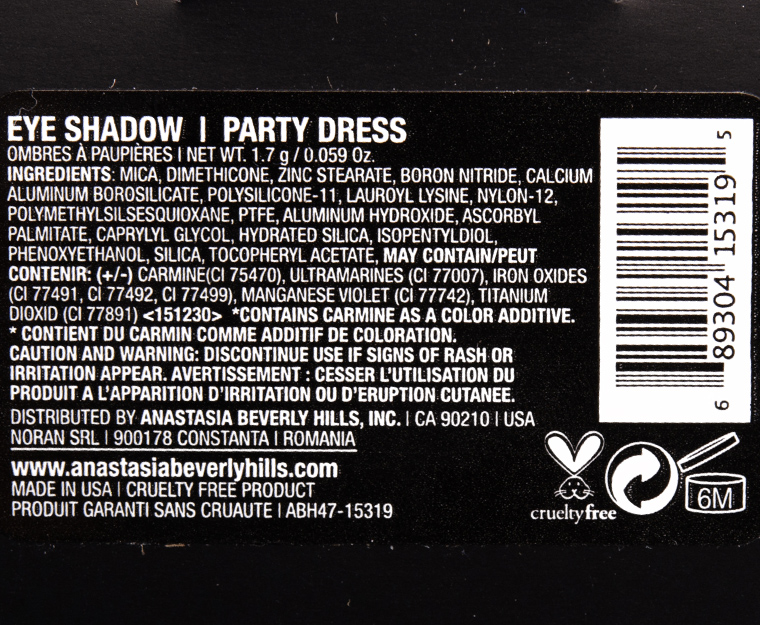 Anastasia Party Dress Eyeshadow