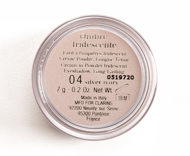 Clarins Silver Ivory Ombre Iridescente Cream Eyeshadow