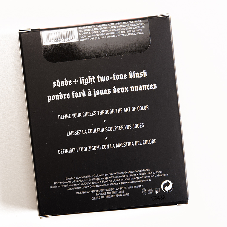 Kat Von D Sid + Nancy Shade + Light Blush Duo
