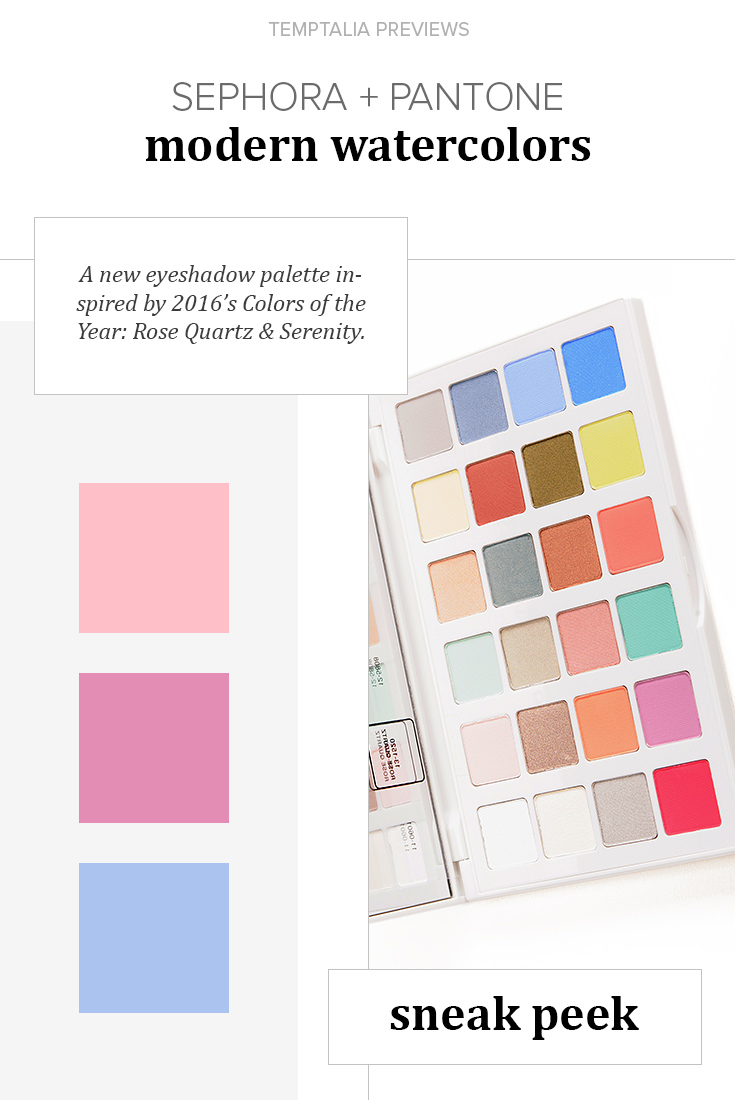 Sephora + Pantone Universe Modern Watercolors Eyeshadow Palette