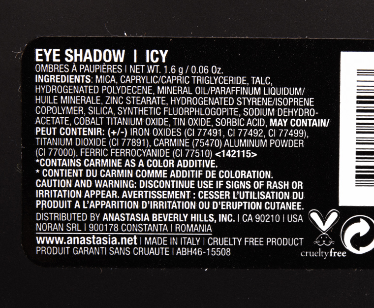Anastasia Icy Eyeshadow