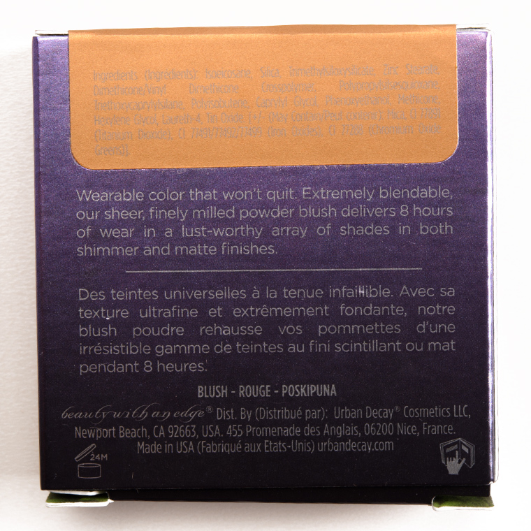 Urban Decay Paranoid Afterglow 8-Hour Blush