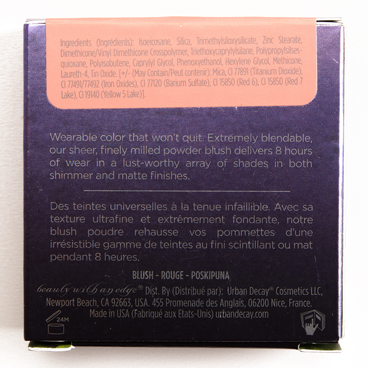 Urban Decay Satisfy Afterglow 8-Hour Blush