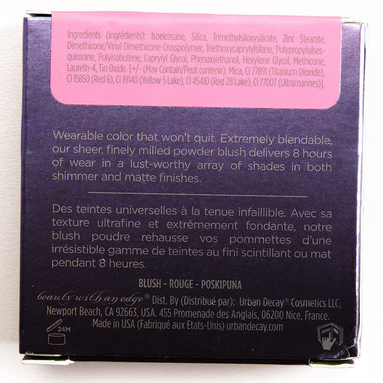 Urban Decay X-Rated Afterglow 8-Hour Blush