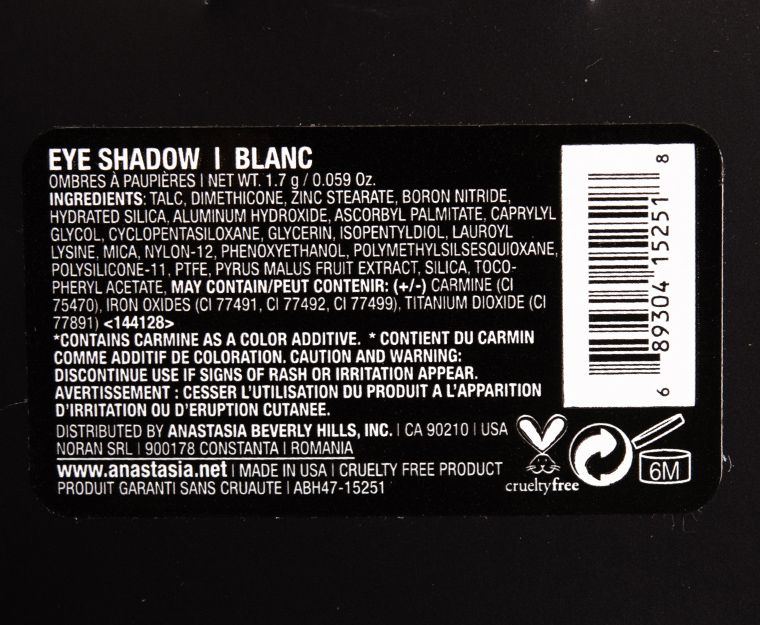 Anastasia Blanc Eyeshadow