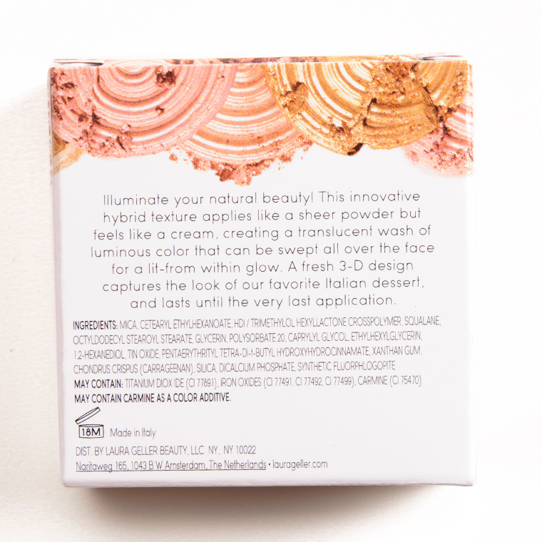 Laura Geller Peach Glow Baked Gelato Swirl Illuminator