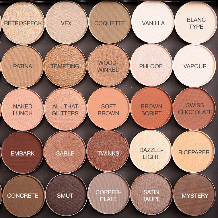 Mac Eyeshadow Palette With Names