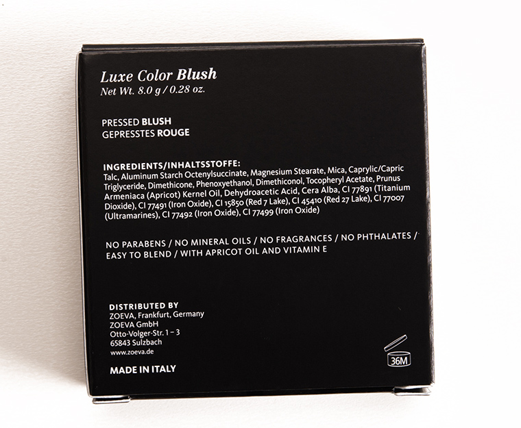 Zoeva Gentle Touch Luxe Color Blush