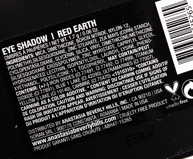 Anastasia Red Earth Eyeshadow