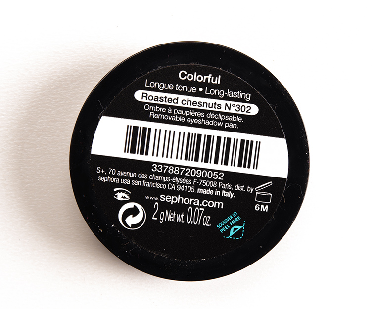 Sephora Roasted Chestnuts Colorful Eyeshadow
