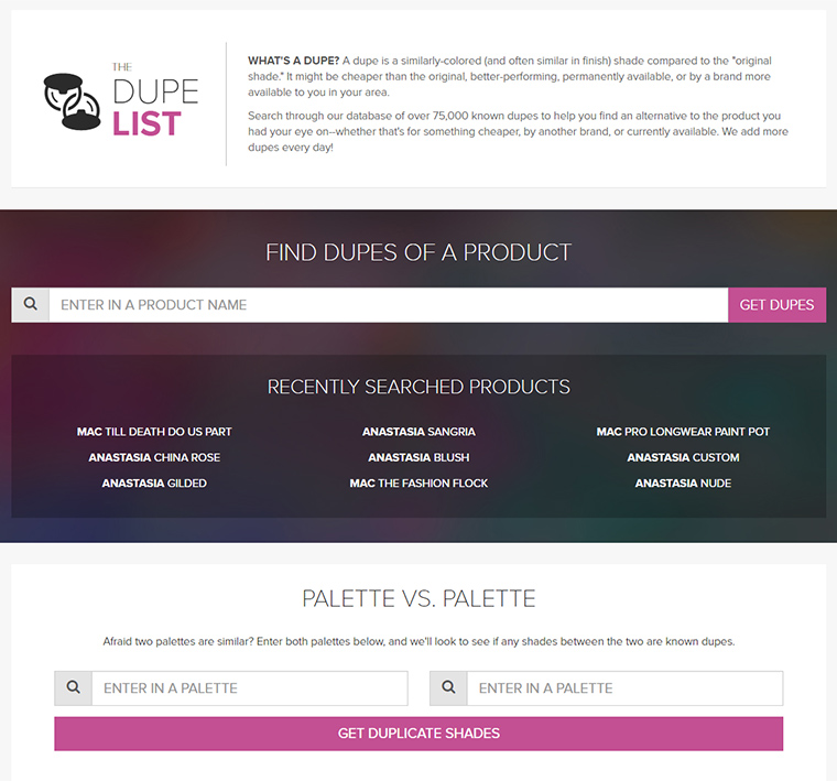 The Dupe List -- May 2016 Updates