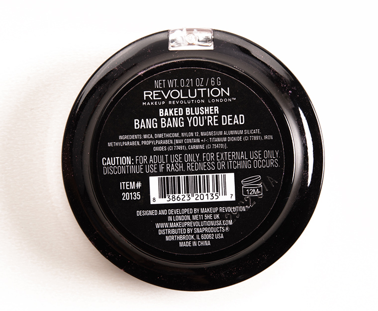 Make Up Revolution Bang Bang You're Dead Baked Blusher