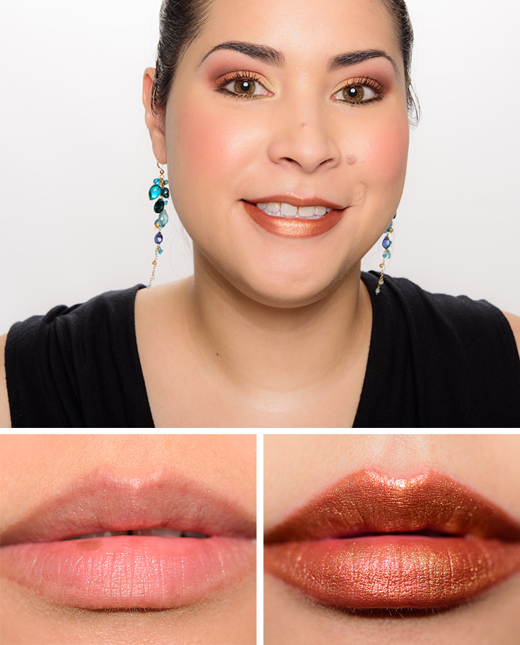MAC Bronze Shimmer Lipstick Review & Swatches