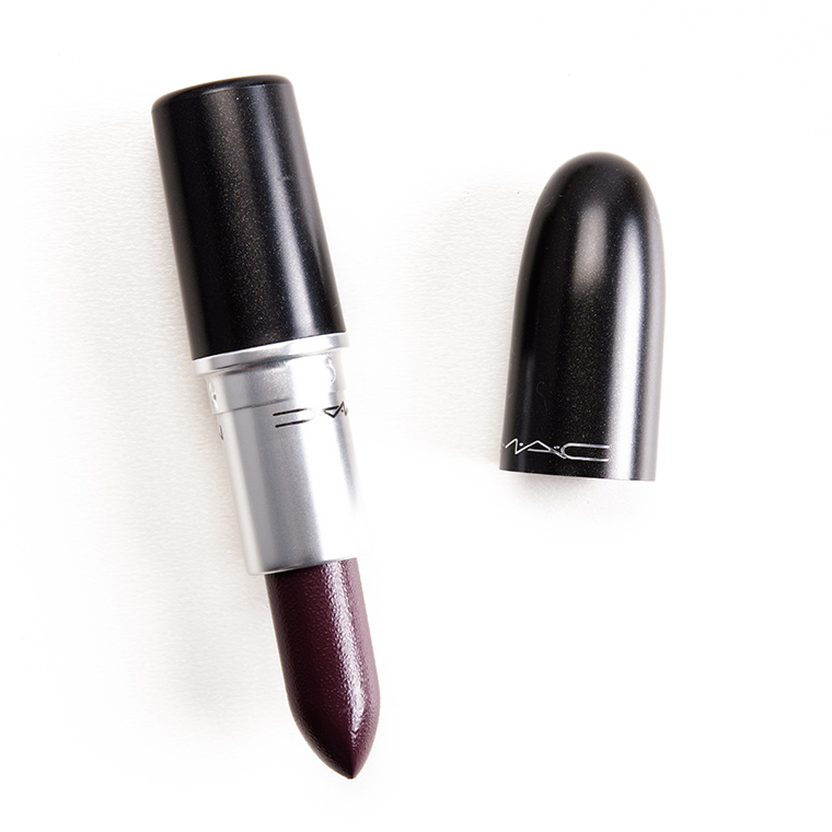 MAC Smoked Purple Lipstick Review & Swatches