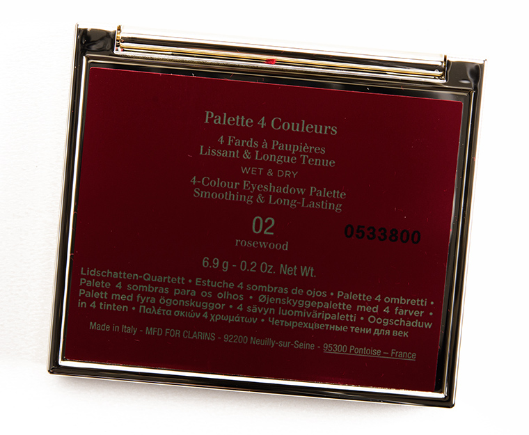 Clarins Rosewood (02) 4-Colour Eyeshadow Palette