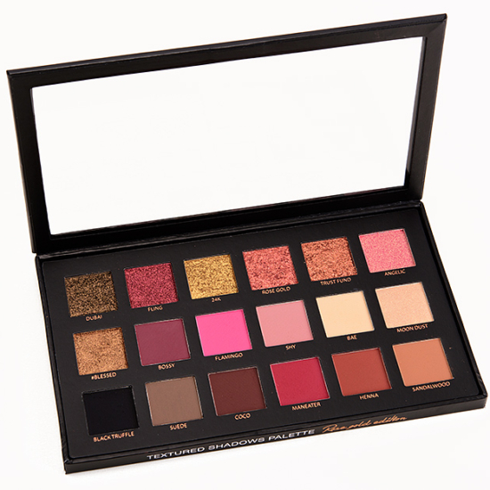 Huda Beauty Rose Gold Textured  Shadows Palette