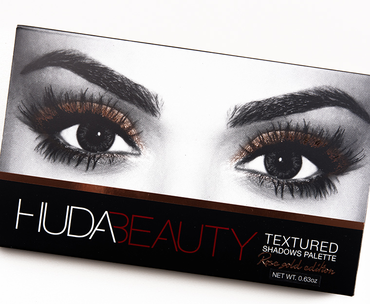 Huda Beauty Rose Gold Textured  Shadows Palette