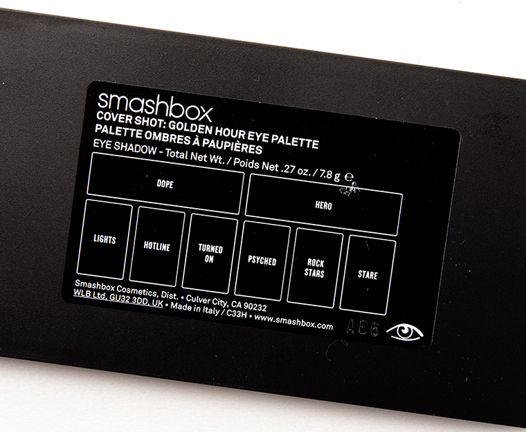 Smashbox Golden Hour Cover Shot Eye Palette