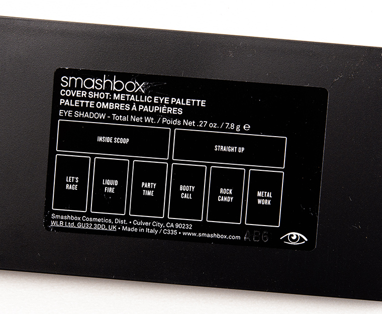 Smashbox Metallic Cover Shot Eye Palette