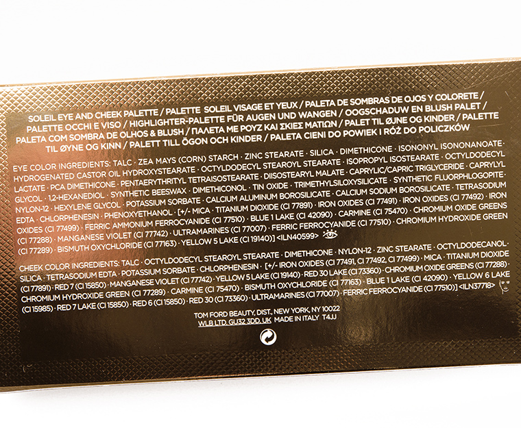 Tom Ford Beauty Warm (02) Soleil Eye & Cheek Palette