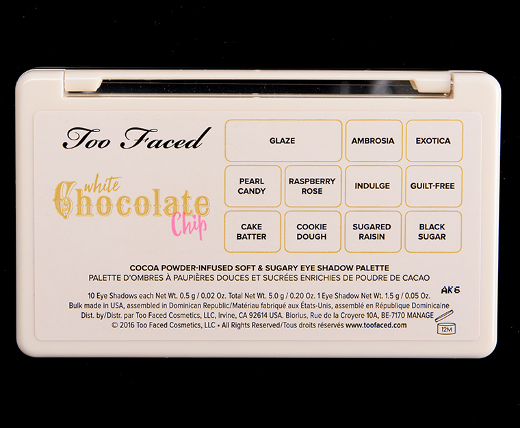 Too Faced White Chocolate Chip Palette