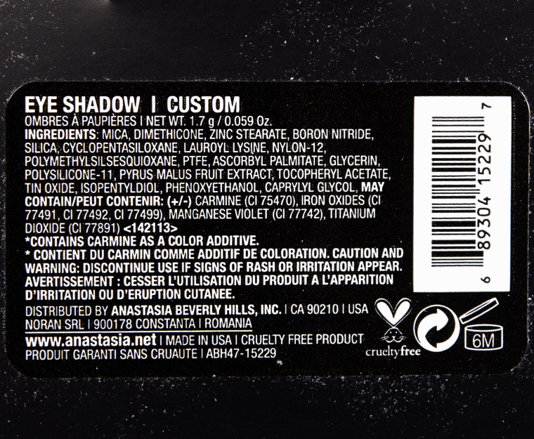 Anastasia Custom Eyeshadow