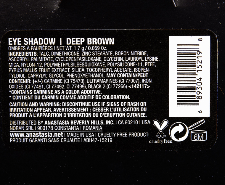 Anastasia Deep Brown Eyeshadow