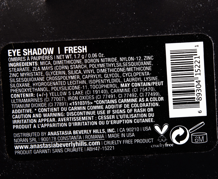 Anastasia Fresh Eyeshadow