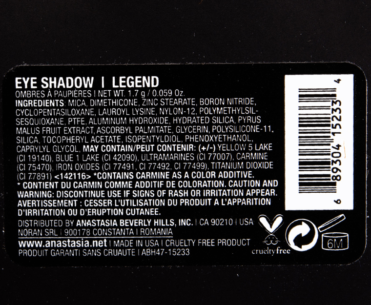 Anastasia Legend Eyeshadow