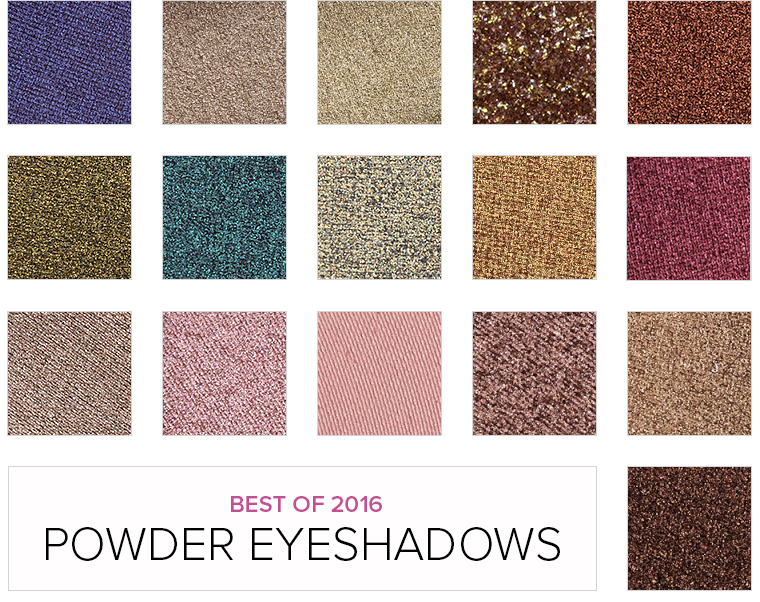 Top 16 of 2016: Powder Eyeshadows (Over $10)