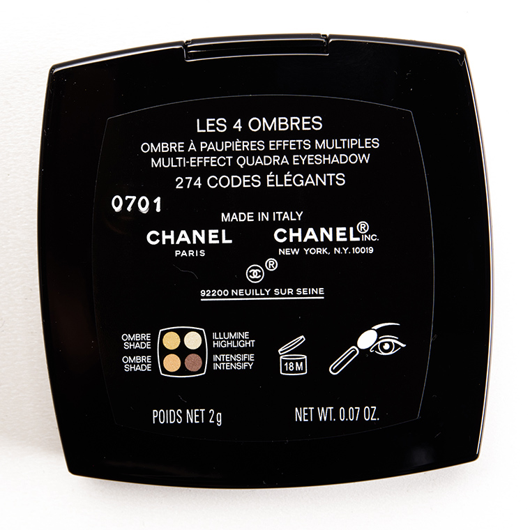 Chanel Codes Elegants (274) Les 4 Ombres Multi-Effect Quadra Eyeshadow