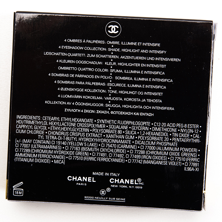 Chanel Codes Elegants (274) Les 4 Ombres Multi-Effect Quadra Eyeshadow