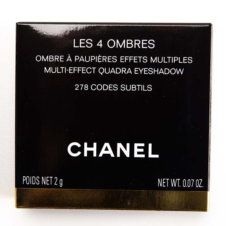 Chanel Codes Subtils (278) Les 4 Ombres Multi-Effect Quadra Eyeshadow