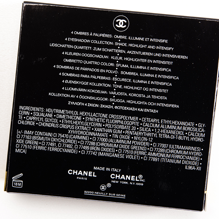 Chanel Codes Subtils (278) Les 4 Ombres Multi-Effect Quadra Eyeshadow