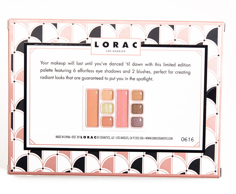 LORAC Dance 'Til Dawn Holiday 2016 Eye & Cheek Palette