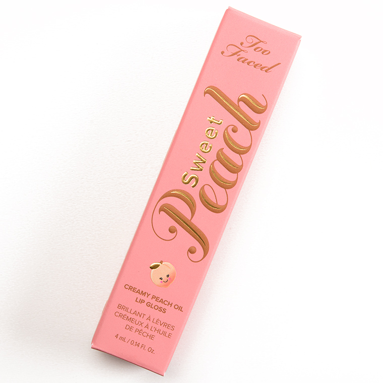 Too Faced Peach Fuzz Sweet Peach Creamy Peach Oil Lip Gloss