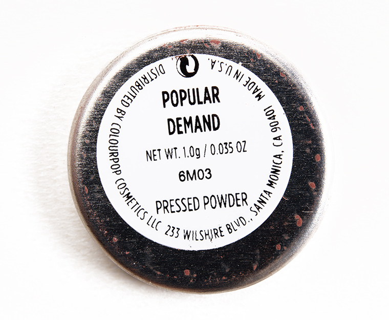 ColourPop Popular Demand Pressed Powder Shadow