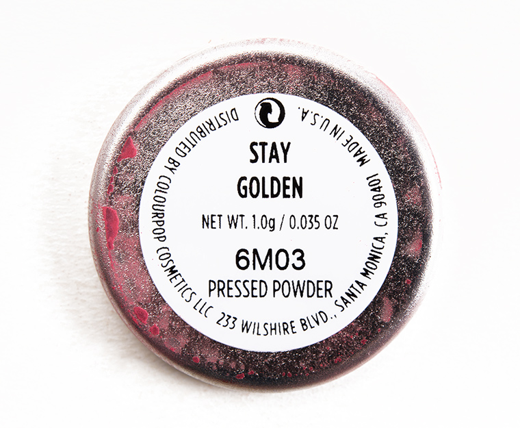 ColourPop Stay Golden Pressed Powder Shadow