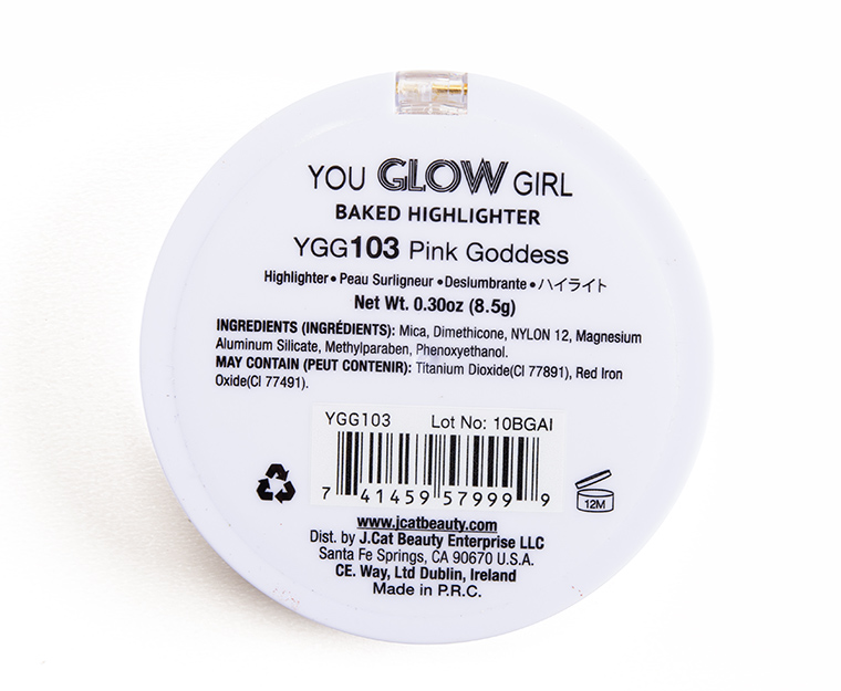 J. Cat Beauty Pink Goddess You Glow Girl Baked Highlighter