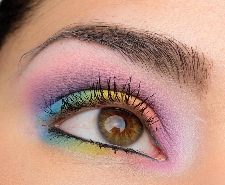 Kat Von D Pastel Goth Look over a white base | Look Breakdown