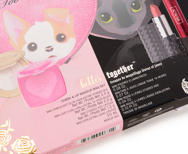 KVD Beauty Cheek & Lip Makeup Bag Set Better Together