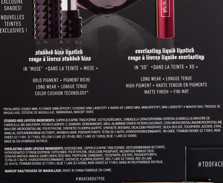 KVD Beauty Cheek & Lip Makeup Bag Set Better Together