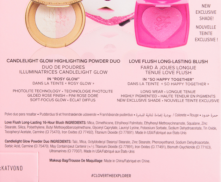 KVD Beauty Cheek & Lip Makeup Bag Set Better Together