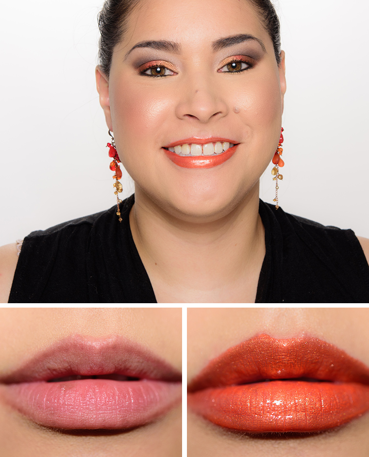 Lancome Orange Ore (03) Le Metallique Metallic Lip Lacquer