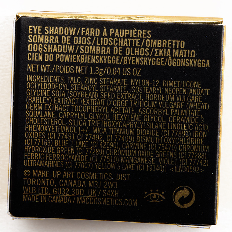 MAC Glowing Gold Eyeshadow